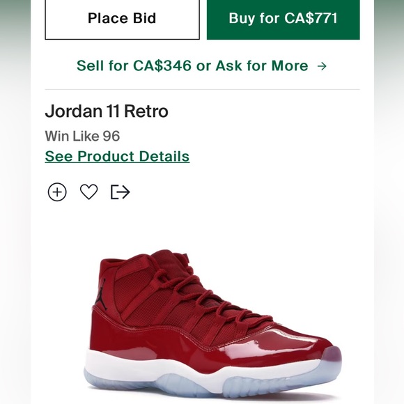 Jordan 11’s . Win like 96 brand new dead stock - Picture 7 of 7